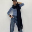 sciarpa in viscosa e lana rainbow